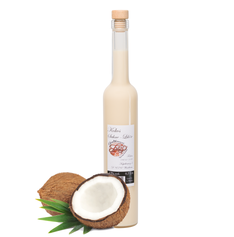 Kokos-Sahne-Likör – Genussbrennerei Lutz